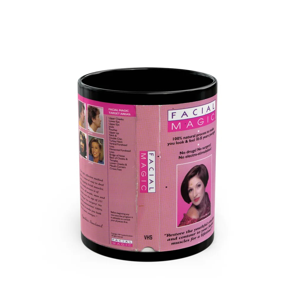 FACIAL MAGIC (VHS COVER) - Black Coffee Mug-11oz-Go Mug Yourself