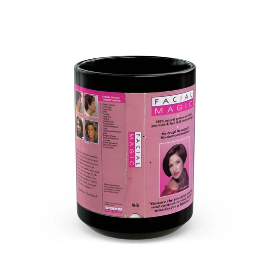 FACIAL MAGIC (VHS COVER) - Black Coffee Mug-15oz-Go Mug Yourself