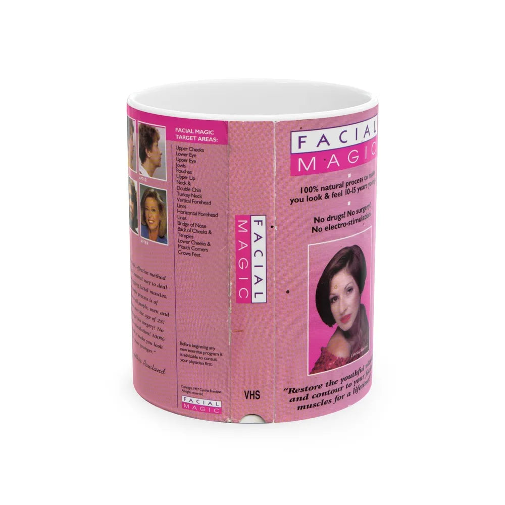 FACIAL MAGIC (VHS COVER) - White Coffee Mug-11oz-Go Mug Yourself