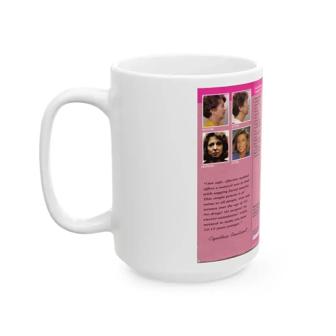 FACIAL MAGIC (VHS COVER) - White Coffee Mug - Go Mug Yourself