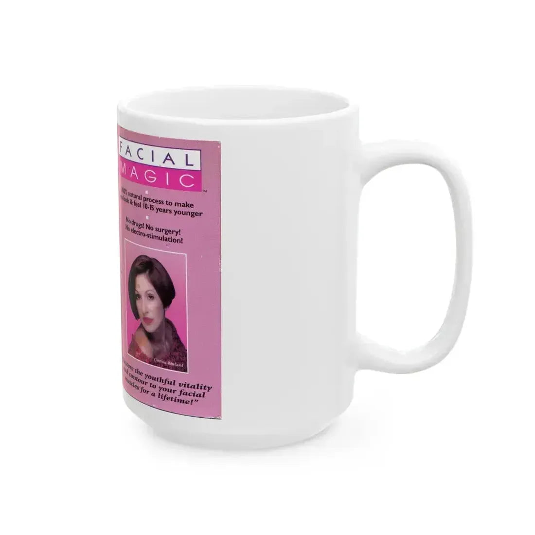 FACIAL MAGIC (VHS COVER) - White Coffee Mug - Go Mug Yourself