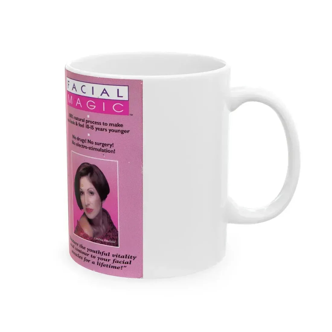 FACIAL MAGIC (VHS COVER) - White Coffee Mug - Go Mug Yourself