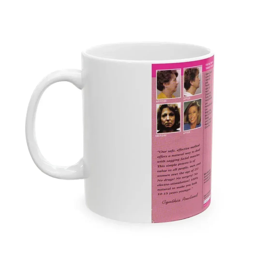 FACIAL MAGIC (VHS COVER) - White Coffee Mug - Go Mug Yourself