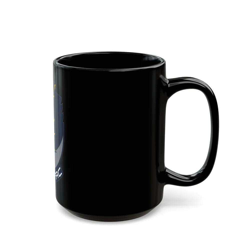 FACSFAC SD Beaver Fleet Area Control and Surveillance Facility San Diego (U.S. Navy) Black Coffee Mug-Go Mug Yourself