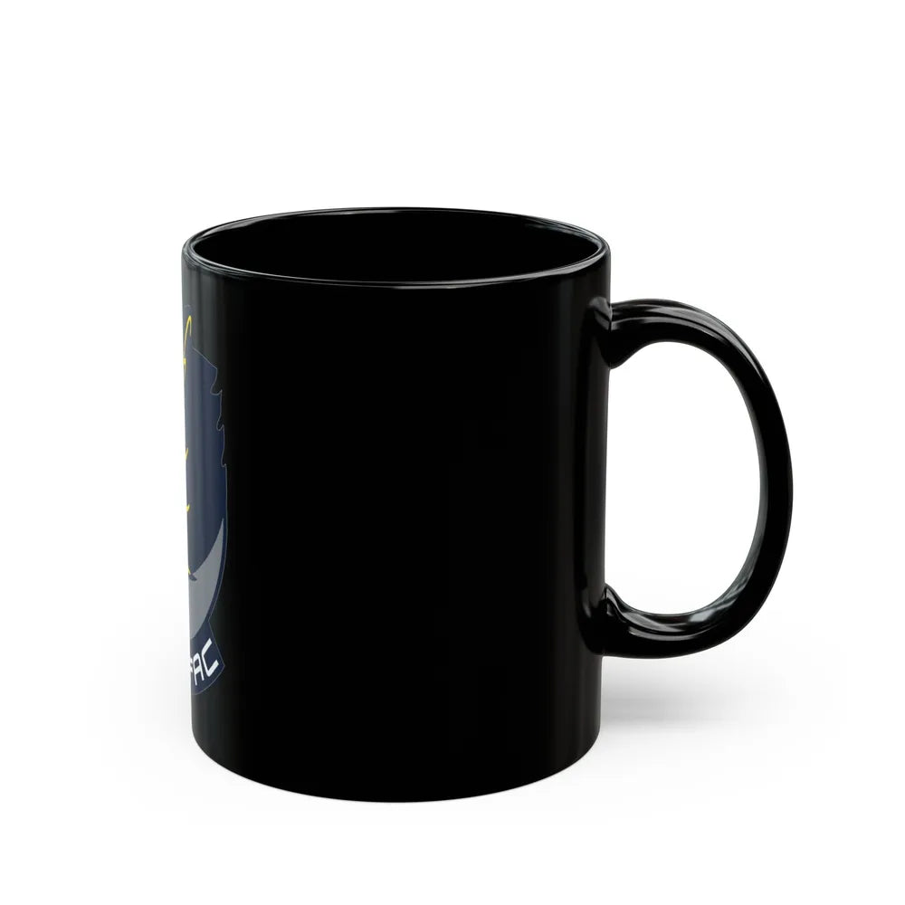 FACSFAC SD Beaver Fleet Area Control and Surveillance Facility San Diego (U.S. Navy) Black Coffee Mug-Go Mug Yourself