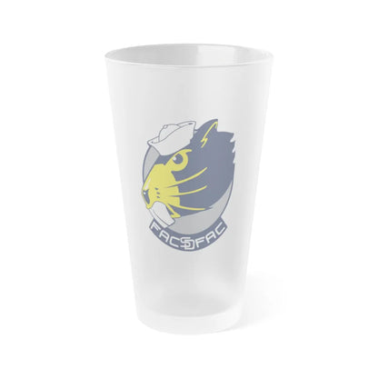 FACSFAC SD Beaver Fleet Area Control and Surveillance Facility San Diego (U.S. Navy) Frosted Pint Glass 16oz-Go Mug Yourself