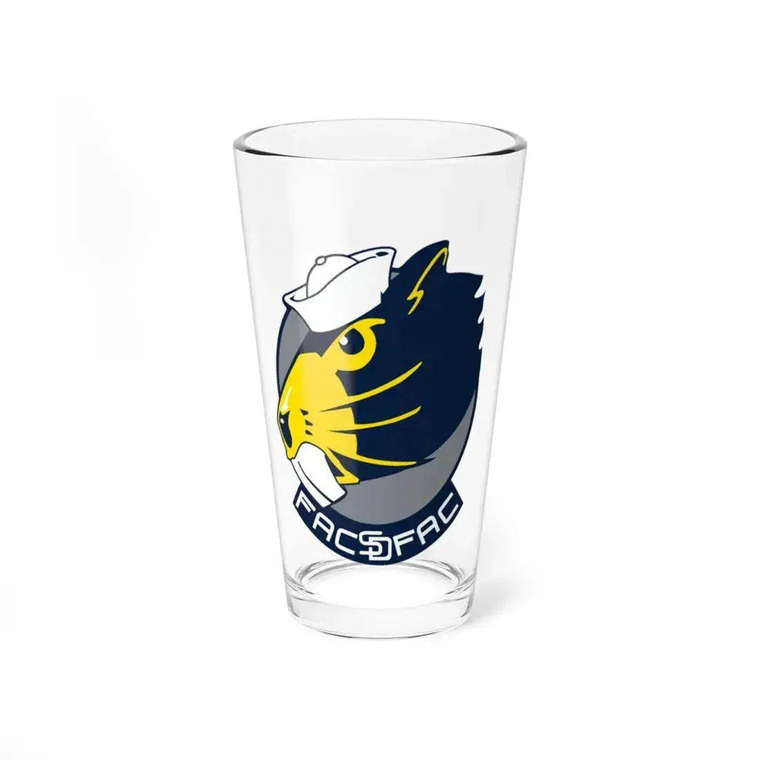 FACSFAC SD Beaver Fleet Area Control and Surveillance Facility San Diego (U.S. Navy) Pint Glass 16oz 16oz - Go Mug Yourself