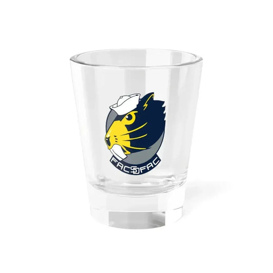 FACSFAC SD Beaver Fleet Area Control and Surveillance Facility San Diego (U.S. Navy) Shot Glass 1.5oz 1.5oz - Go Mug Yourself