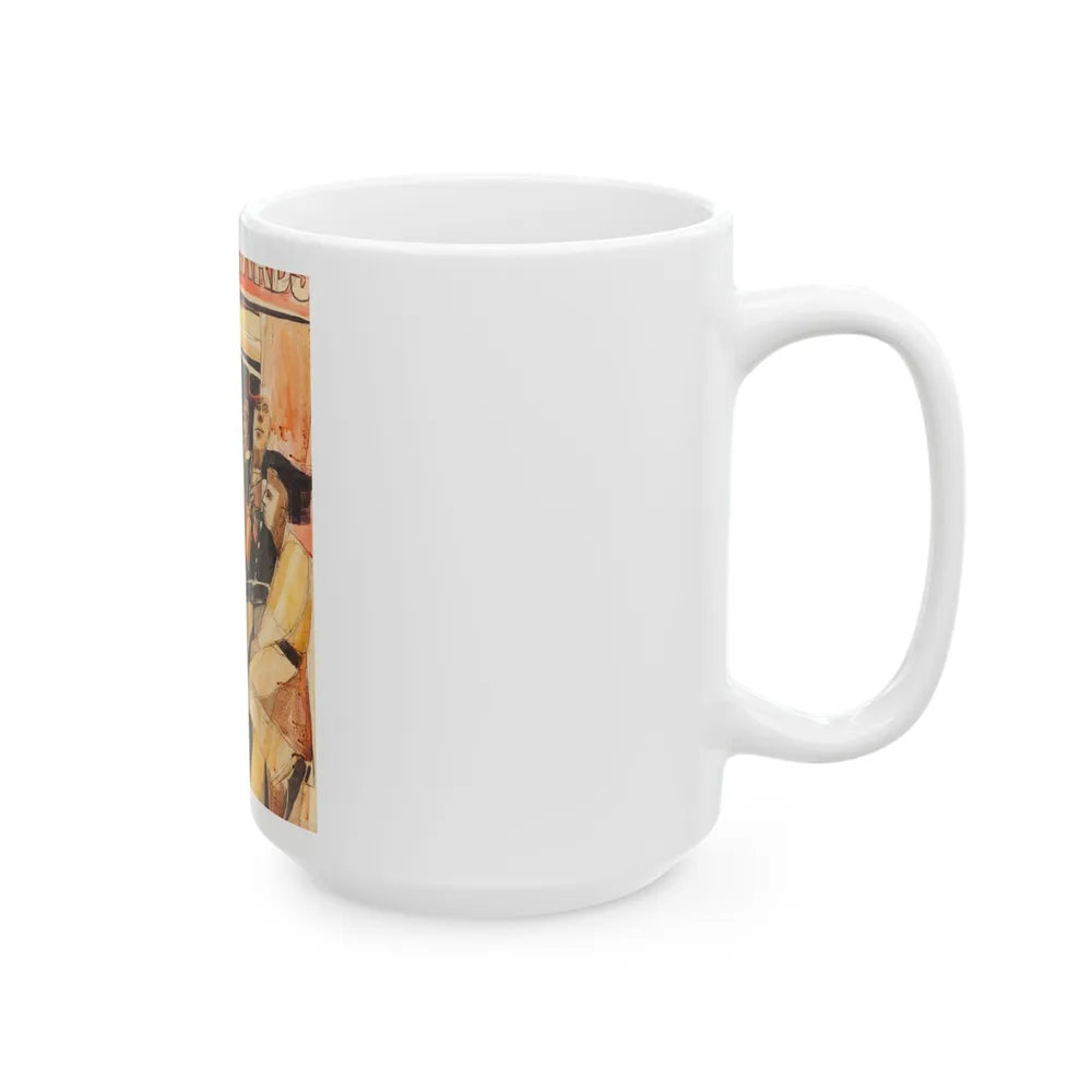 Dragons, Last Exit to Brooklyn illustration - White Coffee Mug-Go Mug Yourself