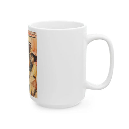 Dragons, Last Exit to Brooklyn illustration - White Coffee Mug-Go Mug Yourself