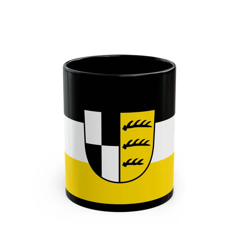 Flag of Zollernalbkreis Germany - Black Coffee Mug-11oz-Go Mug Yourself