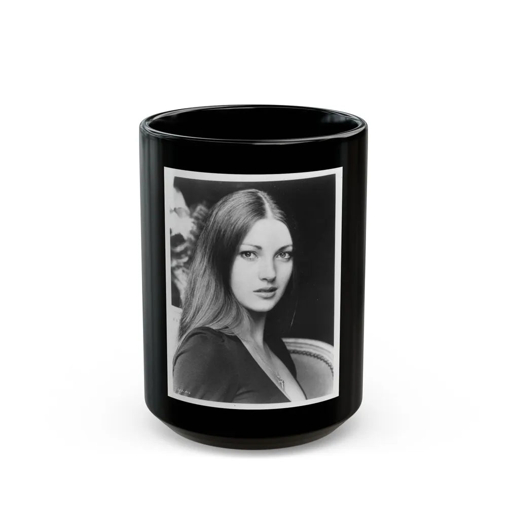 Jane Seymour #24 (Vintage Female Icon) Black Coffee Mug-15oz-Go Mug Yourself