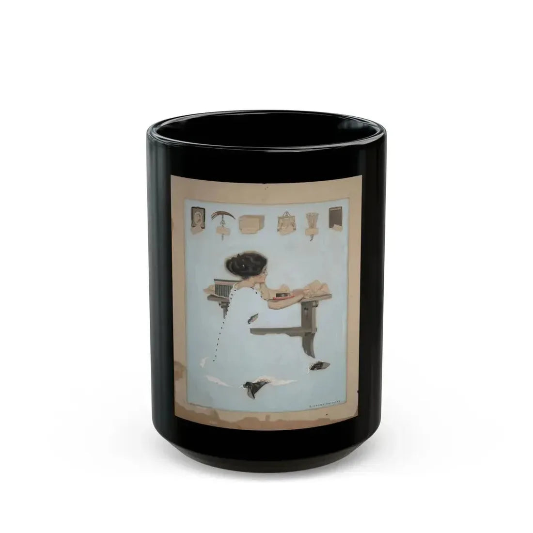 Fade away girl - Gifts, 1910 - Black Coffee Mug 15oz - Go Mug Yourself