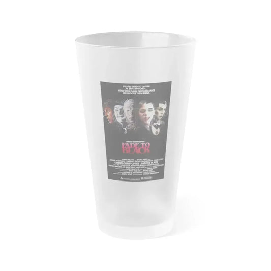 FADE TO BLACK 1980 Movie Poster - Frosted Pint Glass 16oz 16oz Frosted - Go Mug Yourself