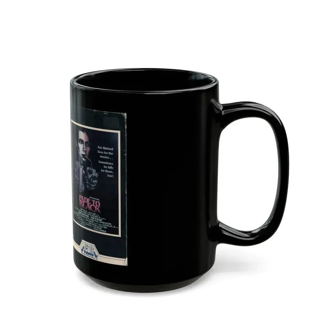 FADE TO BLACK (VHS COVER) - Black Coffee Mug - Go Mug Yourself