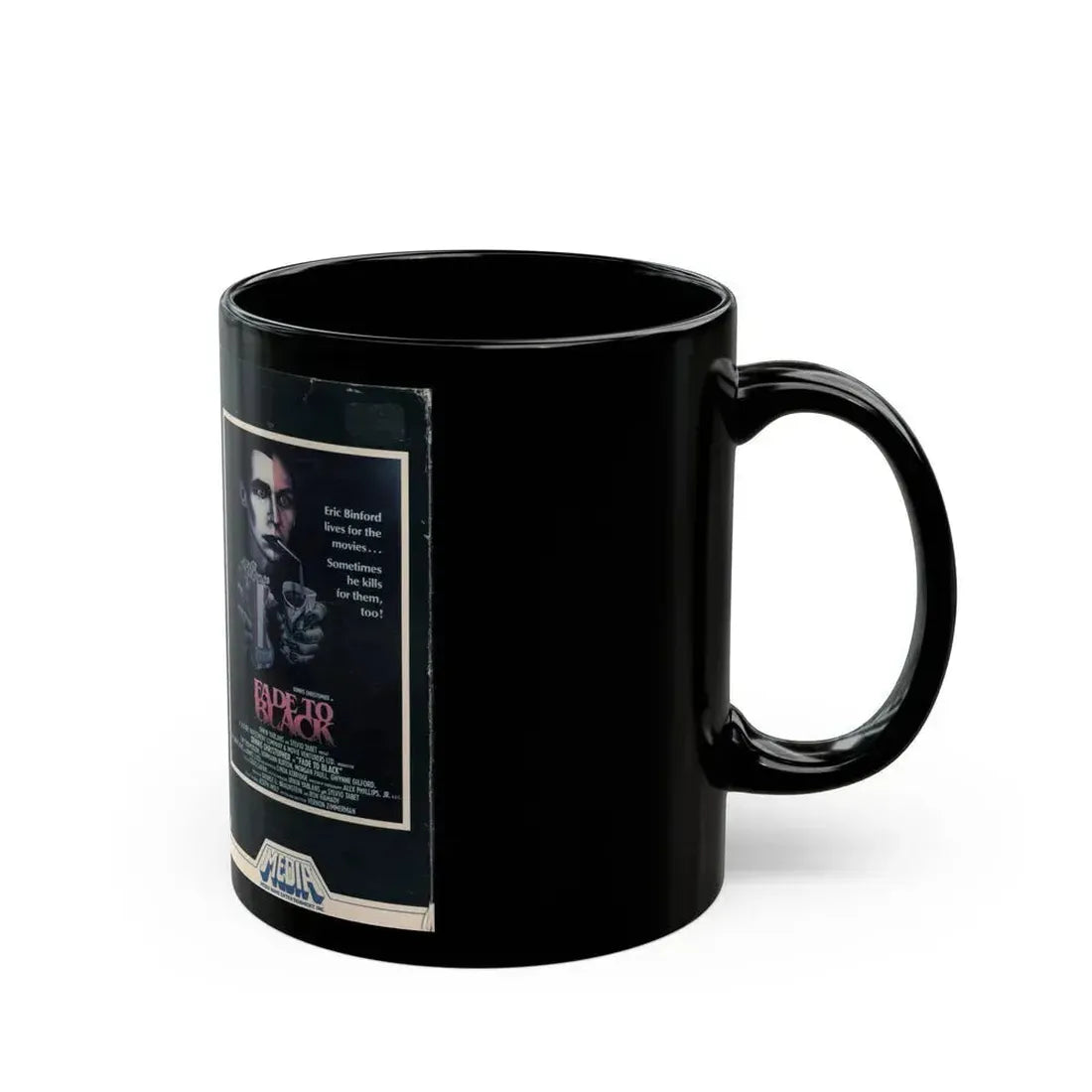 FADE TO BLACK (VHS COVER) - Black Coffee Mug - Go Mug Yourself