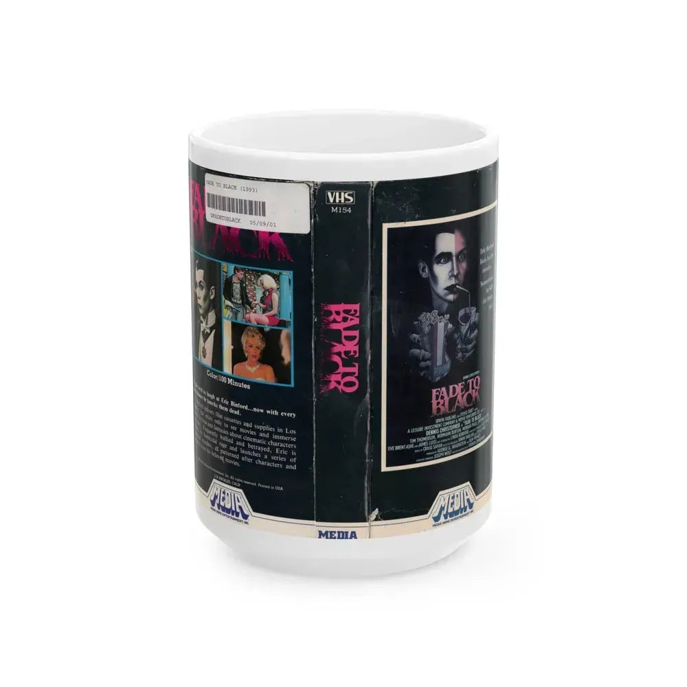 FADE TO BLACK (VHS COVER) - White Coffee Mug 15oz - Go Mug Yourself