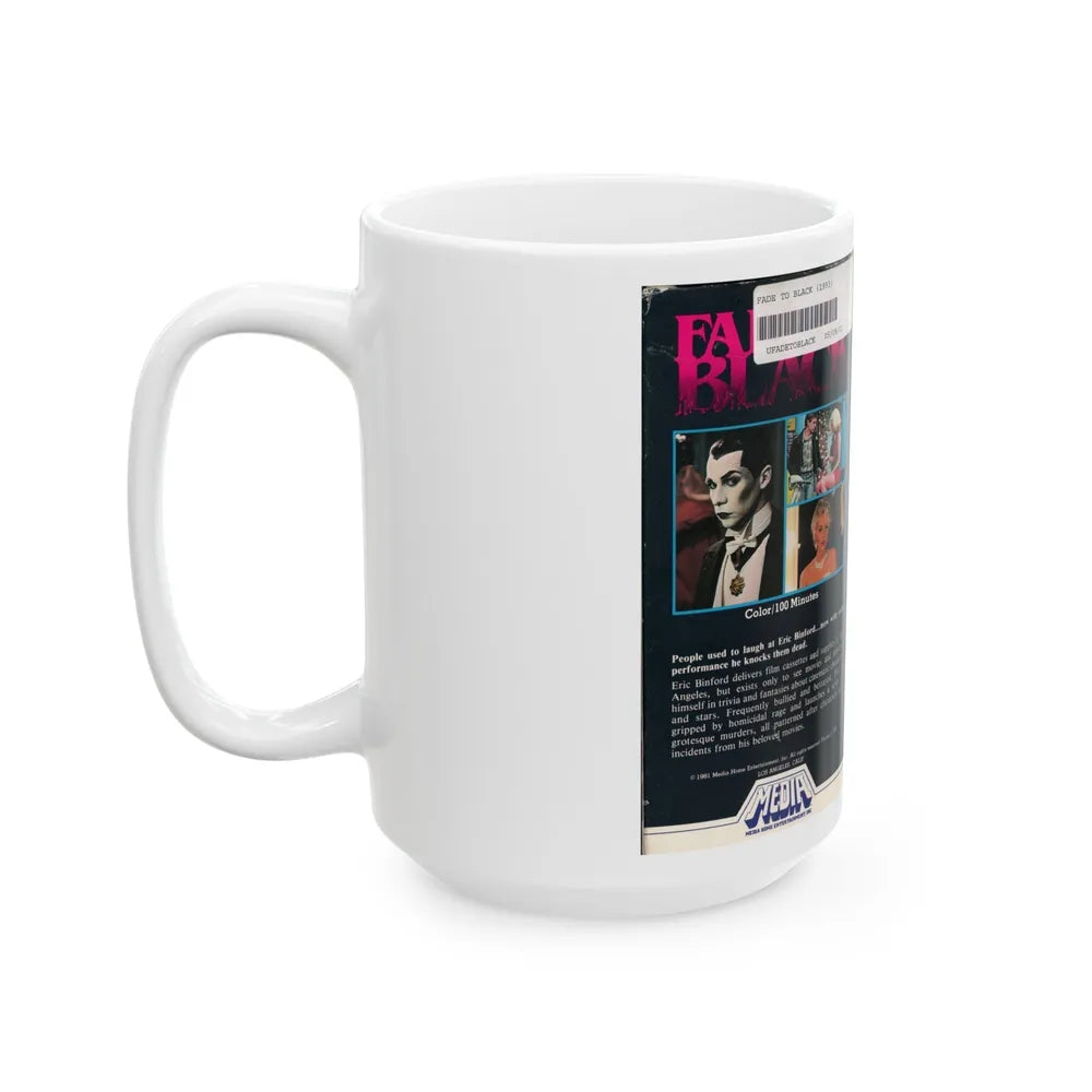 FADE TO BLACK (VHS COVER) - White Coffee Mug-Go Mug Yourself