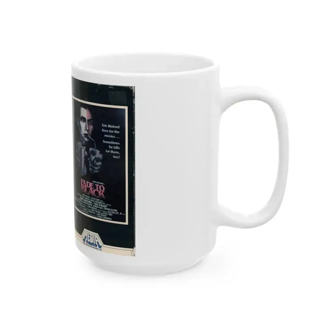FADE TO BLACK (VHS COVER) - White Coffee Mug - Go Mug Yourself