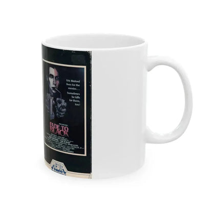 FADE TO BLACK (VHS COVER) - White Coffee Mug - Go Mug Yourself