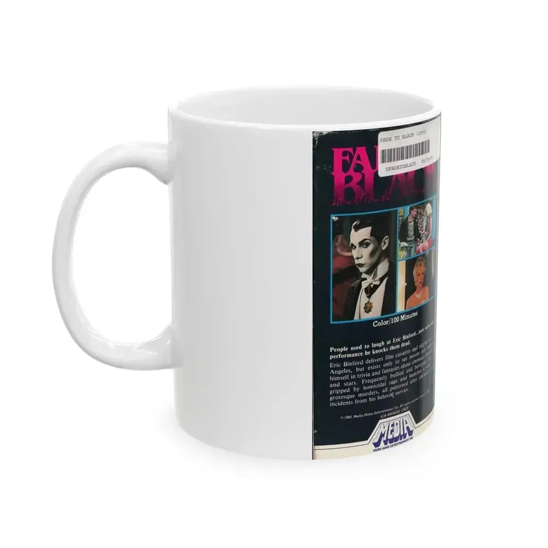 FADE TO BLACK (VHS COVER) - White Coffee Mug - Go Mug Yourself