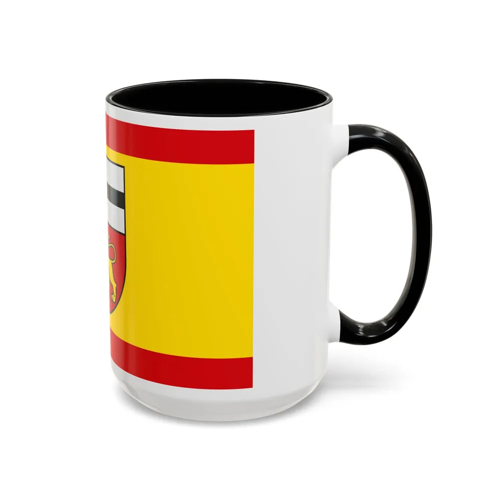 Flag of Bonn Germany - Accent Coffee Mug-Go Mug Yourself