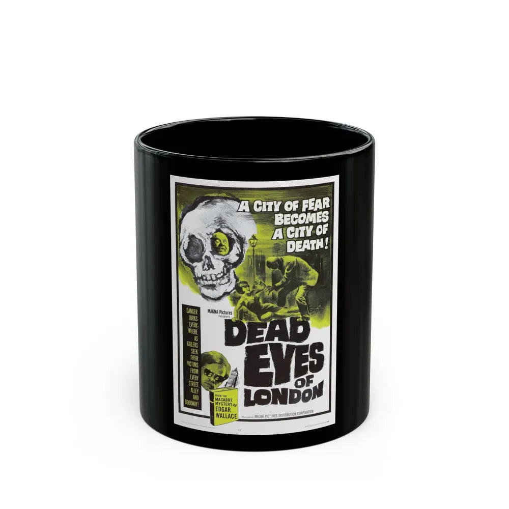 DEAD EYES OF LONDON 1961 Movie Poster - Black Coffee Mug-11oz-Go Mug Yourself