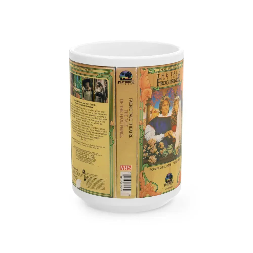 FAERIE TALE THEATRE THE TALE OF THE FROG PRINCE (VHS COVER) - White Coffee Mug 15oz - Go Mug Yourself