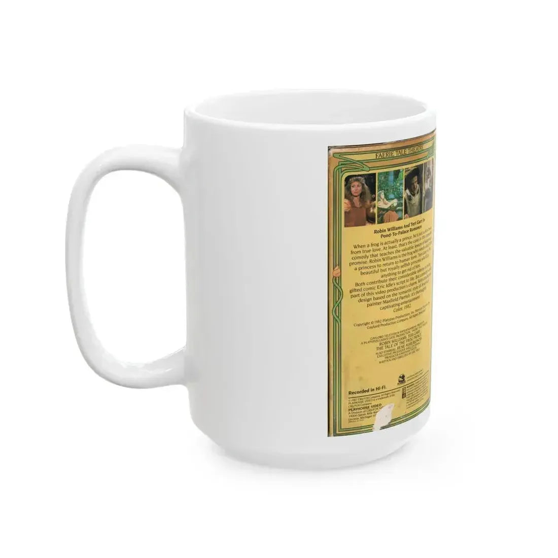 FAERIE TALE THEATRE THE TALE OF THE FROG PRINCE (VHS COVER) - White Coffee Mug - Go Mug Yourself