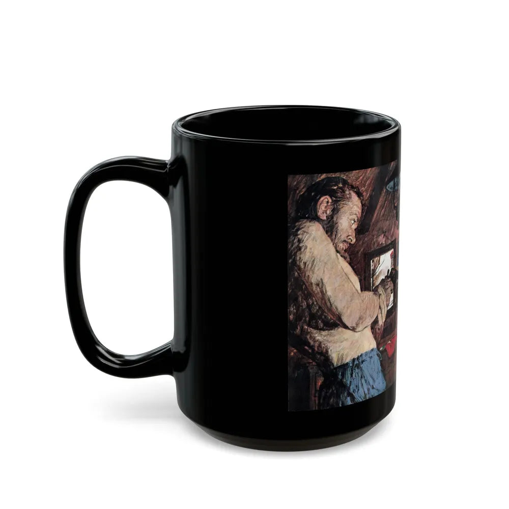 Blackwater Fever, Argosy, February 1966 - Black Coffee Mug-Go Mug Yourself