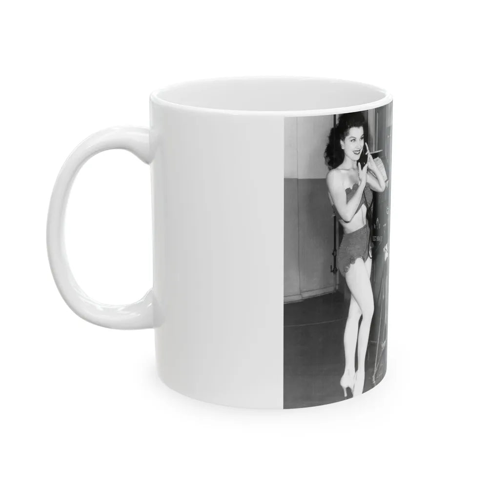 Debra Paget #493 (Vintage Female Icon) White Coffee Mug-Go Mug Yourself