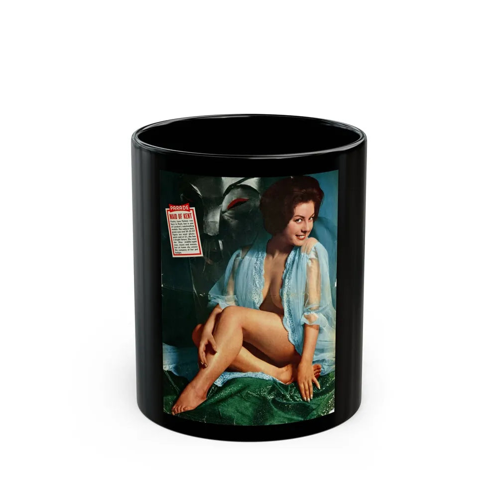 June Palmer #254 (Vintage Female Icon) Black Coffee Mug-11oz-Go Mug Yourself