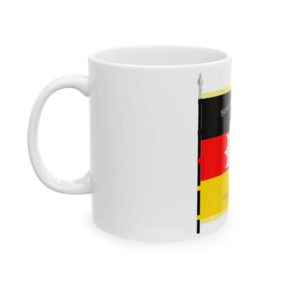Fahne Beste Hundertschaft DVP Kreis Pirna (Germany) White Coffee Mug - Go Mug Yourself