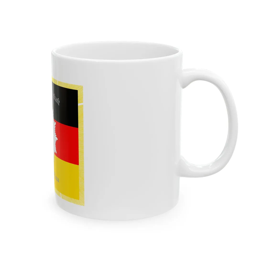 Fahne Beste Hundertschaft DVP Kreis Pirna (Germany) White Coffee Mug - Go Mug Yourself