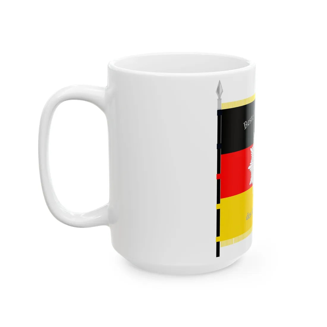 Fahne Beste Hundertschaft DVP Kreis Pirna (Germany) White Coffee Mug - Go Mug Yourself