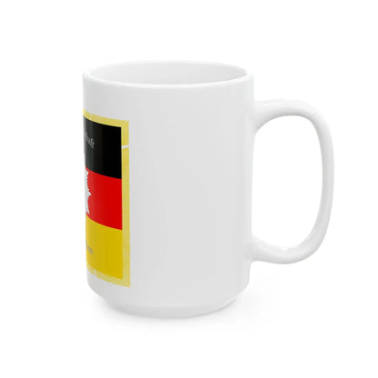 Fahne Beste Hundertschaft DVP Kreis Pirna (Germany) White Coffee Mug - Go Mug Yourself