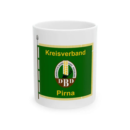 Fahne DBD Kreisverband Pirna DDR (Germany) White Coffee Mug 11oz - Go Mug Yourself