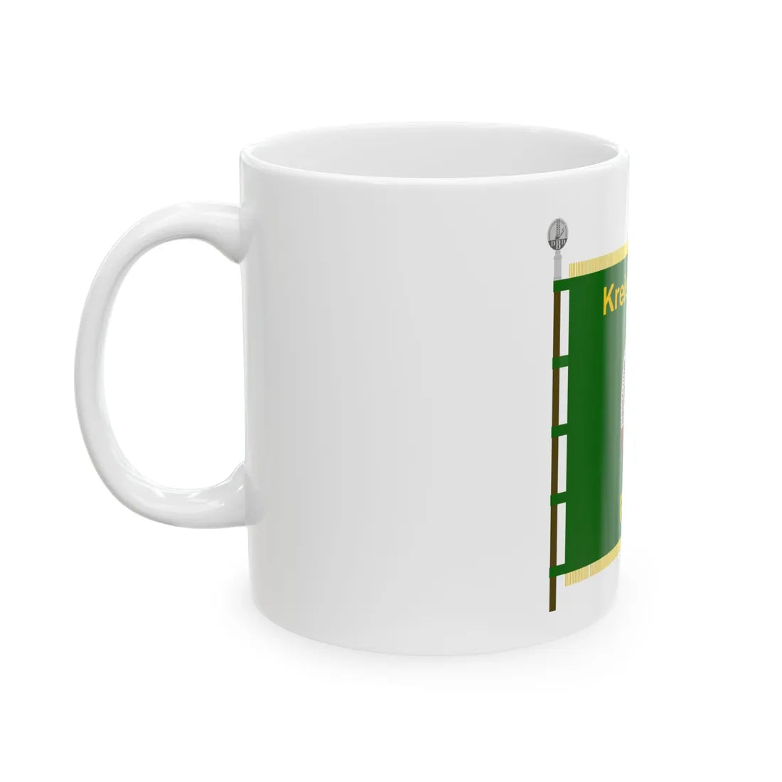 Fahne DBD Kreisverband Pirna DDR (Germany) White Coffee Mug - Go Mug Yourself