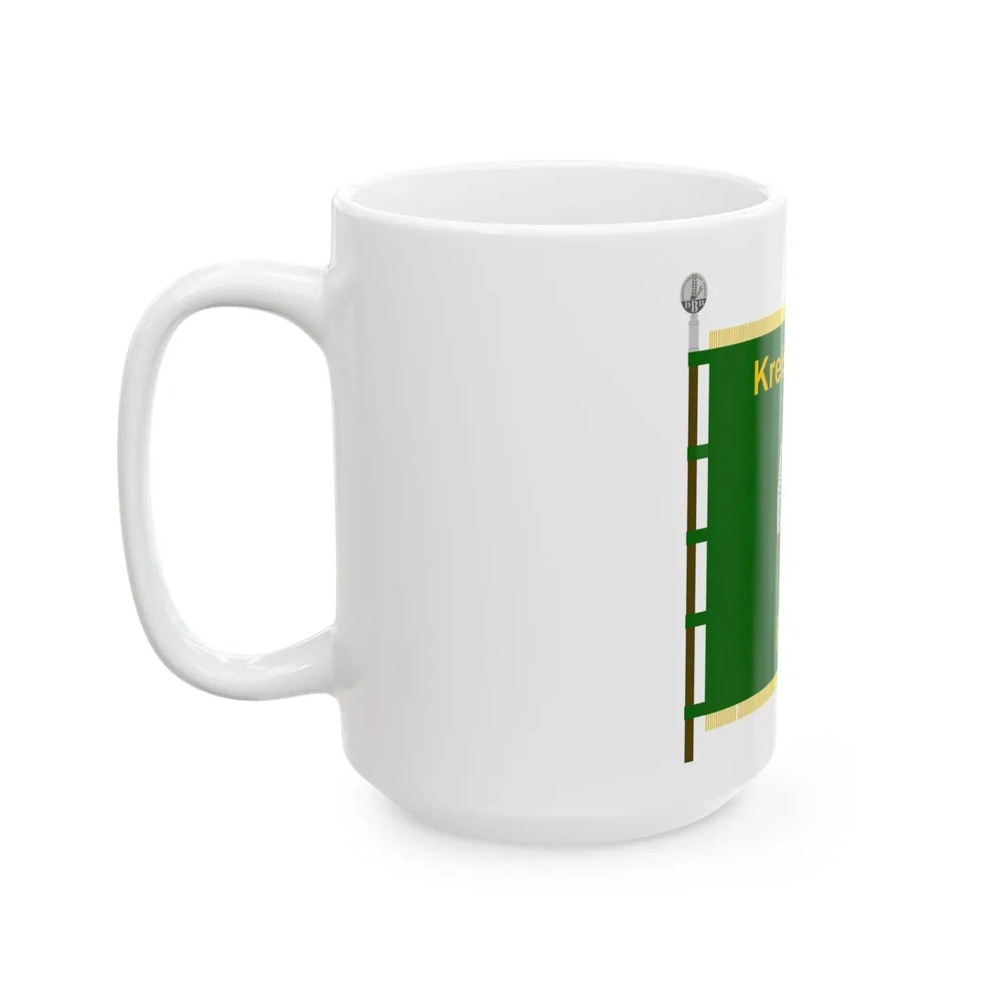 Fahne DBD Kreisverband Pirna DDR (Germany) White Coffee Mug - Go Mug Yourself