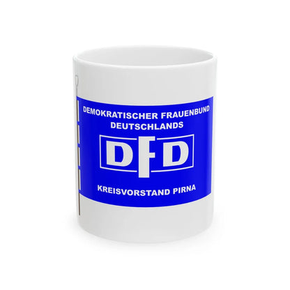 Fahne DFD Pirna (Germany) White Coffee Mug 11oz - Go Mug Yourself