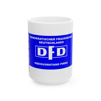 Fahne DFD Pirna (Germany) White Coffee Mug 15oz - Go Mug Yourself