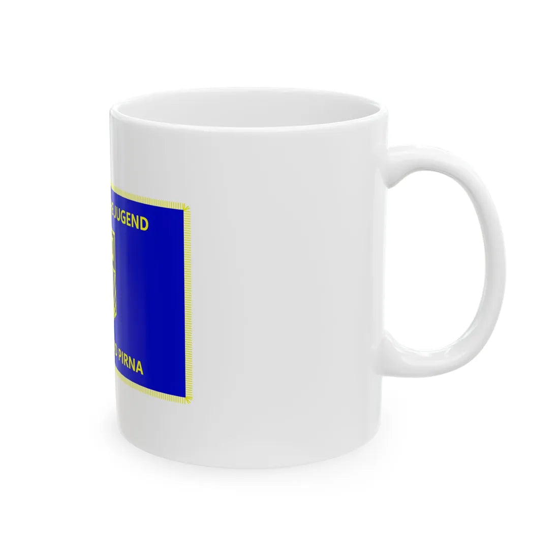 Fahne FDJ Kreisverband Pirna (Germany) White Coffee Mug - Go Mug Yourself