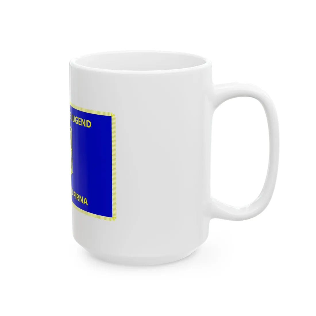 Fahne FDJ Kreisverband Pirna (Germany) White Coffee Mug - Go Mug Yourself