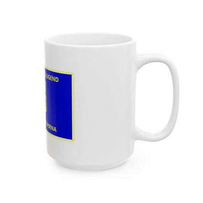 Fahne FDJ Kreisverband Pirna (Germany) White Coffee Mug - Go Mug Yourself