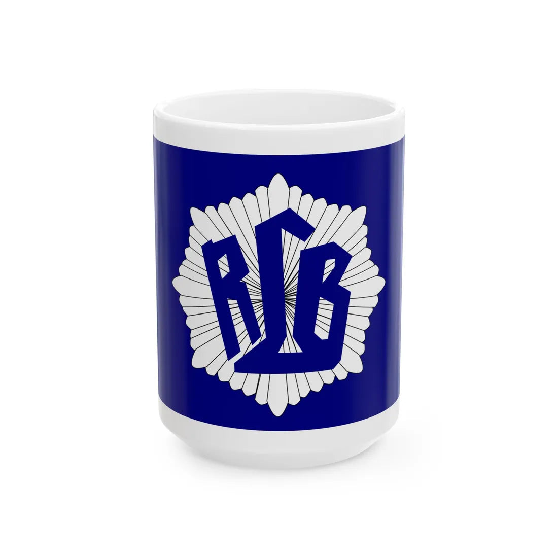 Fahne Reichsluftschutzbund (Germany) White Coffee Mug 15oz - Go Mug Yourself
