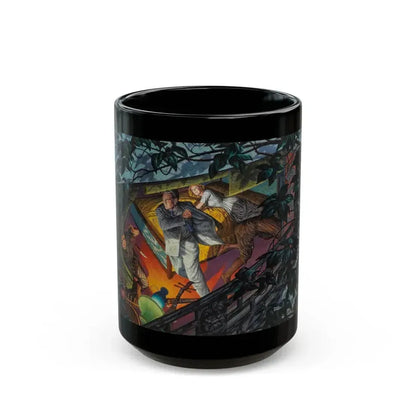 Failed Ambush, probable magazine interior illustration - Black Coffee Mug 15oz - Go Mug Yourself