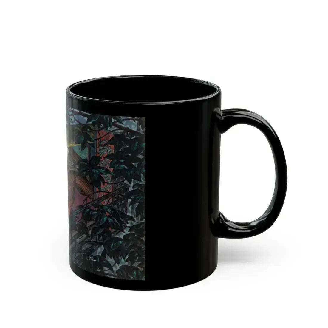 Failed Ambush, probable magazine interior illustration - Black Coffee Mug - Go Mug Yourself