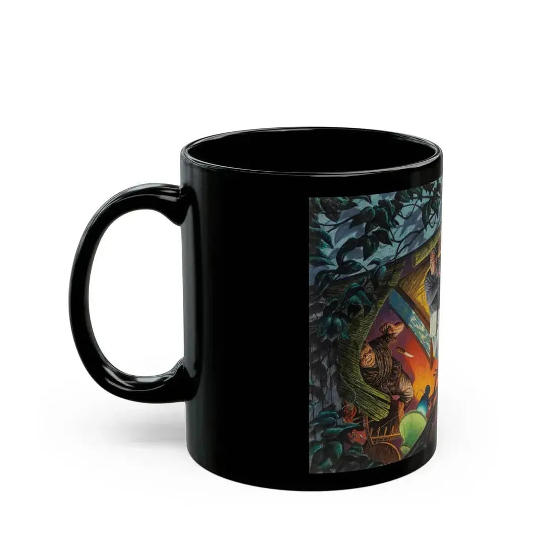 Failed Ambush, probable magazine interior illustration - Black Coffee Mug - Go Mug Yourself