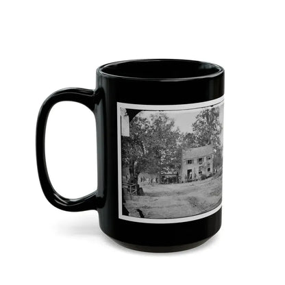 Fair Oaks, Va. Frame House Used As A Hospital By Gen Joseph Hooker's Division (U.S. Civil War) Black Coffee Mug - Go Mug Yourself