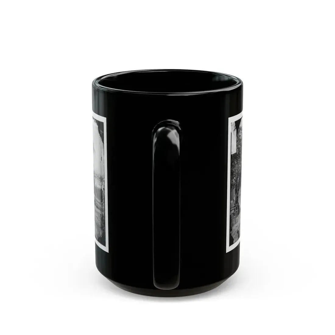 Fair Oaks, Va. Frame House Used As A Hospital By Gen Joseph Hooker's Division (U.S. Civil War) Black Coffee Mug - Go Mug Yourself